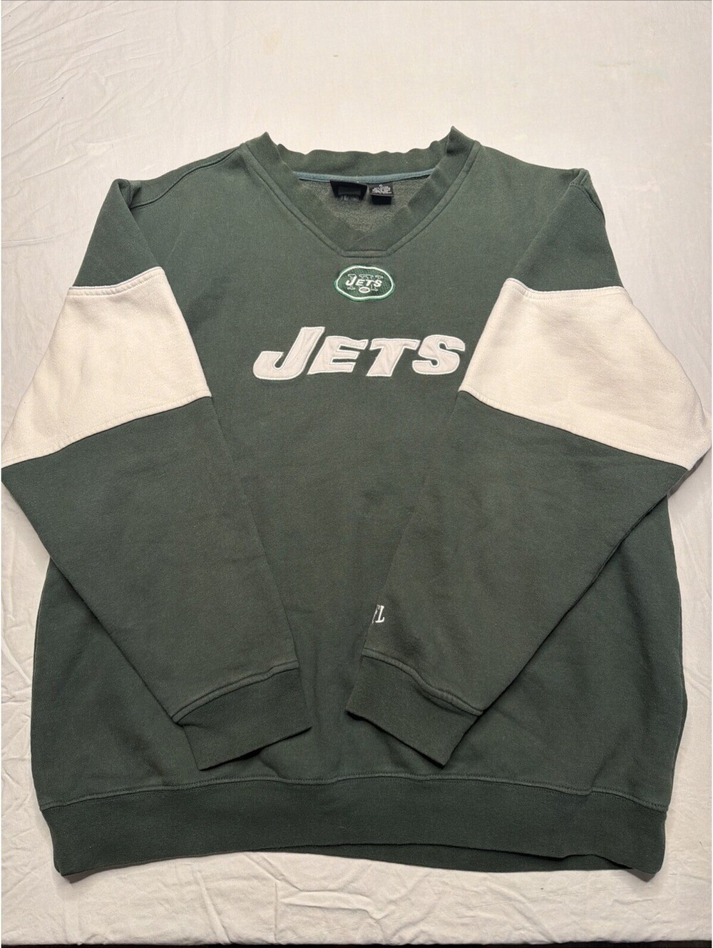 NFL Team Apparel Men's XL New York Jets Pullover Sweater- Size XL-Nice- GRN- 253